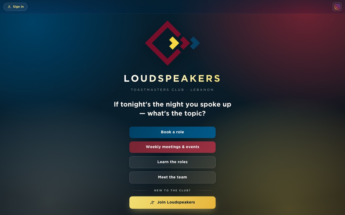 The Loudspeakers Club home page